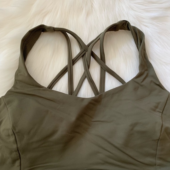 NWT lululemon Free To Be serene bra sage green 10 - Picture 4 of 5